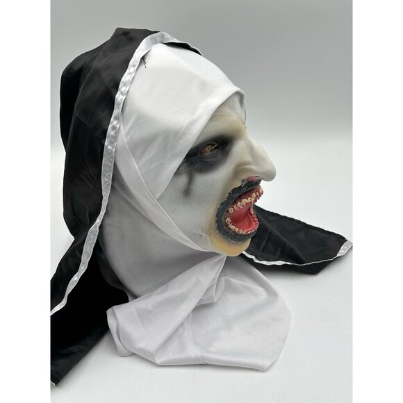Scary Cosplay The Nun Full Face Halloween Mask Costume Horror Creepy Party Props - Picture 6 of 9